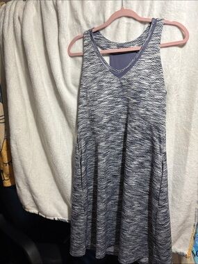 MPG Heathered Navy and White Athletic Dress with pockets